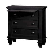 Load image into Gallery viewer, Sandy Beach 3-drawer Nightstand Black image
