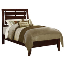 Load image into Gallery viewer, Serenity Twin Panel Bed with Cut-out Headboard Rich Merlot image
