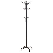 Load image into Gallery viewer, Collier 12-hook Coat Rack Black image
