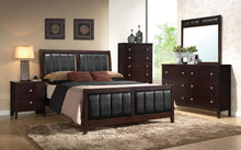 Load image into Gallery viewer, Carlton Upholstered Bedroom Set Cappuccino and Black
