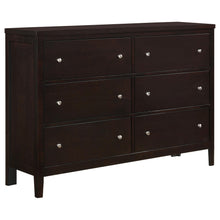 Load image into Gallery viewer, Carlton 6-drawer Rectangular Dresser Cappuccino image
