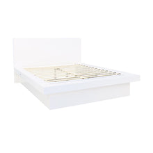 Load image into Gallery viewer, Jessica California King Platform Bed with Rail Seating White image
