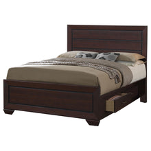Load image into Gallery viewer, Kauffman California King Storage Bed Dark Cocoa image
