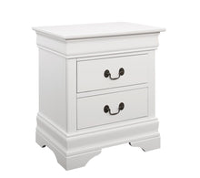 Load image into Gallery viewer, Louis Philippe 2-drawer Nightstand White image
