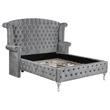 Load image into Gallery viewer, Deanna Eastern King Tufted Upholstered Bed Grey image
