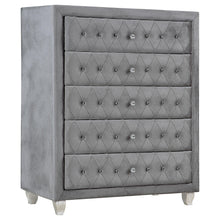 Load image into Gallery viewer, Deanna 5-drawer Rectangular Chest Grey image
