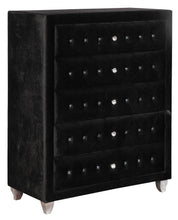 Load image into Gallery viewer, Deanna Deanna 5-drawer Rectangular Chest Black image
