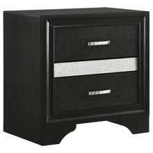 Load image into Gallery viewer, Miranda 2-drawer Nightstand Tray Black
