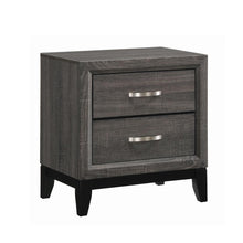 Load image into Gallery viewer, Watson 2-drawer Nightstand Grey Oak and Black image
