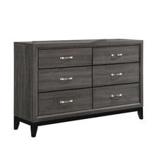 Load image into Gallery viewer, Watson 6-drawer Dresser Grey Oak and Black image
