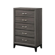 Load image into Gallery viewer, Watson 5-drawer Chest Grey Oak and Black image
