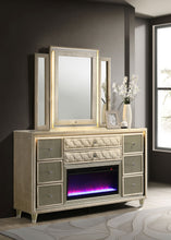 Load image into Gallery viewer, Lorient LED Dresser with LED Mirror and Flame Visualizer
