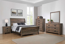 Load image into Gallery viewer, Frederick California King Sleigh Bedroom Set Weathered Oak
