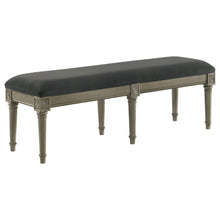 Load image into Gallery viewer, Alderwood Upholstered Bench French Grey image
