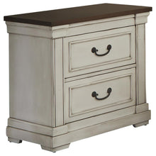 Load image into Gallery viewer, Hillcrest 2-drawer Nightstand Dark Rum and White image
