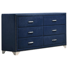 Load image into Gallery viewer, Melody 6-drawer Upholstered Dresser Pacific Blue image
