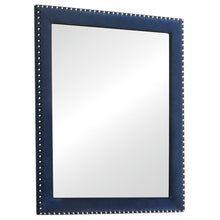 Load image into Gallery viewer, Melody Rectangular Upholstered Dresser Mirror Pacific Blue image
