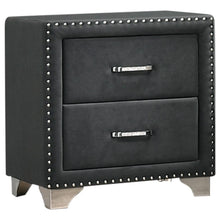 Load image into Gallery viewer, Melody 2-drawer Upholstered Nightstand Grey image
