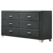 Load image into Gallery viewer, Melody 6-drawer Upholstered Dresser Grey image
