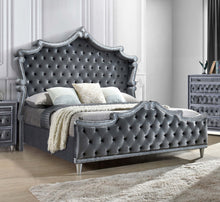 Load image into Gallery viewer, Antonella Upholstered Tufted Eastern King Bed Grey image
