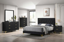 Load image into Gallery viewer, Kendall Panel Bed Black
