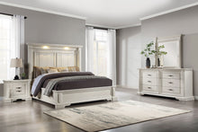 Load image into Gallery viewer, Evelyn Bedroom Set with Headboard Lighting Antique White
