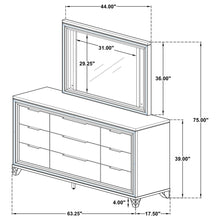 Load image into Gallery viewer, Marmore Dresser with Mirror
