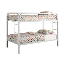 Load image into Gallery viewer, Morgan Twin Over Twin Bunk Bed White image

