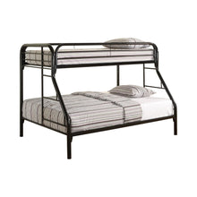 Load image into Gallery viewer, Morgan Twin Over Full Bunk Bed Black image
