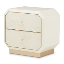 Load image into Gallery viewer, AICO La Rachelle Nightstand/End Table 2 Drawers in Medium Champagne
