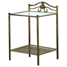 Load image into Gallery viewer, Sydney 2-shlef Nightstand Antique Brushed Gold image

