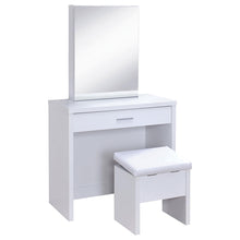 Load image into Gallery viewer, Harvey 2-piece Vanity Set with Lift-Top Stool White image
