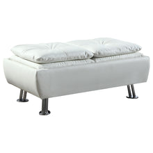 Load image into Gallery viewer, Dilleston Contemporary White Ottoman image
