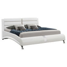 Load image into Gallery viewer, Jeremaine Eastern King Upholstered Bed White image
