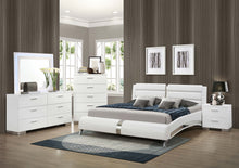 Load image into Gallery viewer, Jeremaine Bedroom Set with LED Mirror Glossy White
