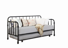 Load image into Gallery viewer, Marina Twin Metal Daybed with Trundle Black image
