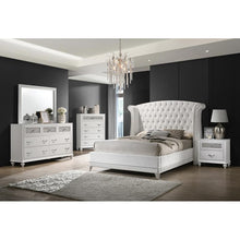 Load image into Gallery viewer, Barzini Upholstered Tufted Bedroom Set White
