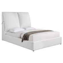 Load image into Gallery viewer, Gwendoline Upholstered Platform Bed with Pillow Headboard White
