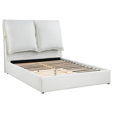 Load image into Gallery viewer, Gwendoline Upholstered Platform Bed with Pillow Headboard White image
