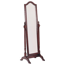 Load image into Gallery viewer, Cabot Rectangular Cheval Mirror with Arched Top Merlot image
