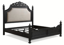 Load image into Gallery viewer, Crown Mark Furniture Kingsbury Queen Panel Bed in Black B1130-Q
