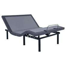 Load image into Gallery viewer, Negan Full Adjustable Bed Base Grey and Black image
