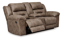 Load image into Gallery viewer, Stoneland Reclining Loveseat with Console
