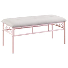 Load image into Gallery viewer, Massi Tufted Upholstered Bench Powder Pink image
