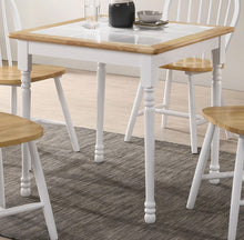 Load image into Gallery viewer, Carlene Square Top Dining Table Natural Brown and White image
