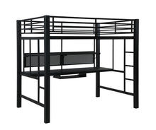 Load image into Gallery viewer, Avalon Full Workstation Loft Bed Black image
