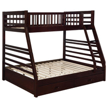 Load image into Gallery viewer, Ashton Twin Over Full 2-drawer Bunk Bed Cappuccino image
