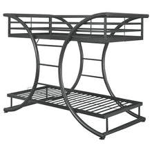 Load image into Gallery viewer, Stephan Twin Over Twin Bunk Bed Gunmetal image
