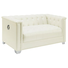 Load image into Gallery viewer, Chaviano Tufted Upholstered Loveseat Pearl White image
