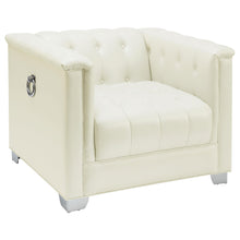 Load image into Gallery viewer, Chaviano Tufted Upholstered Chair Pearl White image

